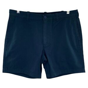 J. Crew Mens 7" Cotton Navy Blue Chino Shorts 35